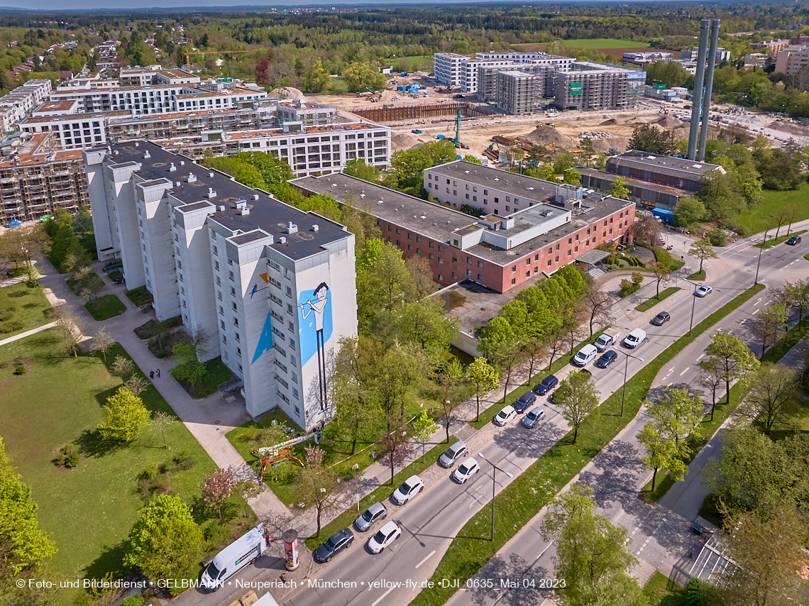 04.05.2023 - Luftbilder vom Alexisqaurtier und Pandion Verde in Neuperlach 04.05.2023 - Luftbilder vom Alexisqaurtier und Pandion Verde in Neuperlach